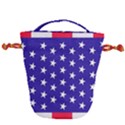 Usa Independence Day July Background Drawstring Bucket Bag View2