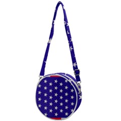 Usa Independence Day July Background Crossbody Circle Bag by Vaneshop