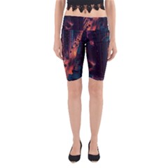 Abstract Landscape Landmark Town City Cityscape Yoga Cropped Leggings by Vaneshop