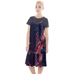 Abstract Landscape Landmark Town City Cityscape Camis Fishtail Dress by Vaneshop