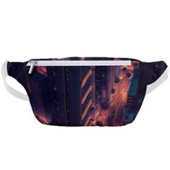 Abstract Landscape Landmark Town City Cityscape Waist Bag  by Vaneshop