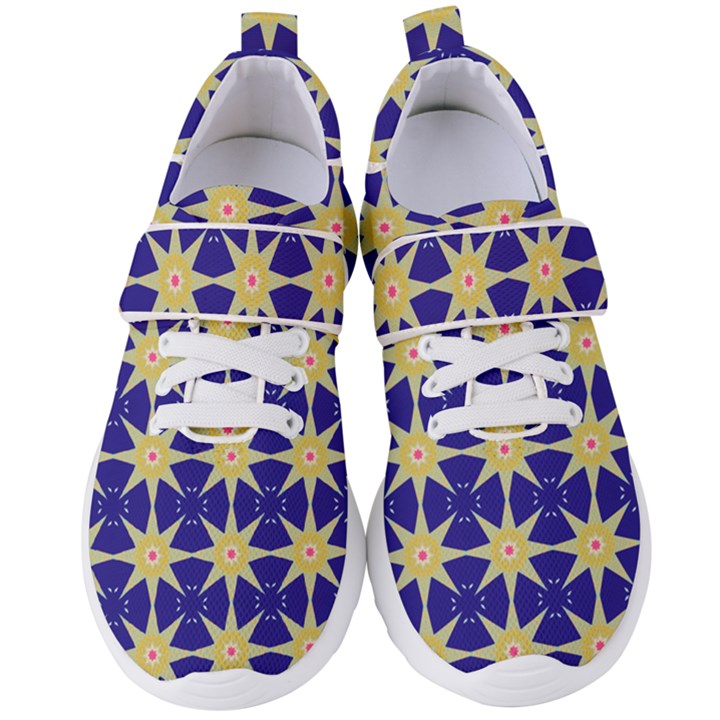 Seamless Pattern Background Women s Velcro Strap Shoes