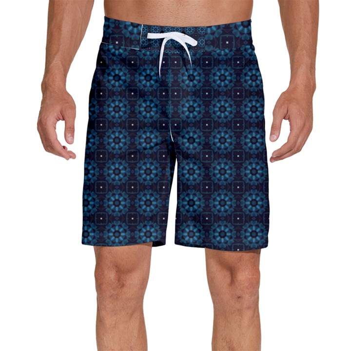 Floral Pattern Geometric Pattern Men s Beach Shorts