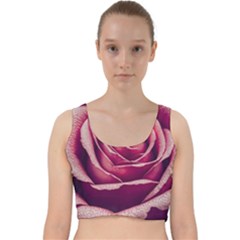 Beautiful Beauty Flower Bloom Velvet Racer Back Crop Top by Vaneshop