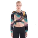 Crystal Ball Glass Sphere Lens Ball Cropped Sweatshirt View1