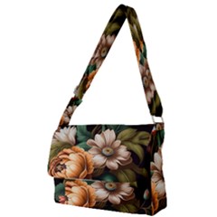 Floral Flower Blossom Bloom Flora Full Print Messenger Bag (s) by Vaneshop