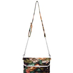 Floral Flower Blossom Bloom Flora Mini Crossbody Handbag by Vaneshop