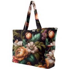 Floral Flower Blossom Bloom Flora Simple Shoulder Bag by Vaneshop