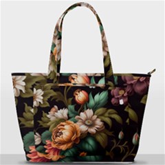 Floral Flower Blossom Bloom Flora Back Pocket Shoulder Bag  by Vaneshop