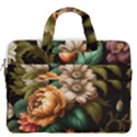 Floral Flower Blossom Bloom Flora MacBook Pro 16  Double Pocket Laptop Bag  View2