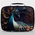 Colorful Peacock Bird Feathers Full Print Lunch Bag View1