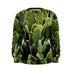 Cactus Flora Flower Nature Floral Women s Sweatshirt by Vaneshop