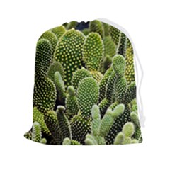 Cactus Flora Flower Nature Floral Drawstring Pouch (2xl) by Vaneshop