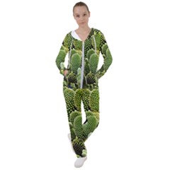 Cactus Flora Flower Nature Floral Women s Tracksuit by Vaneshop