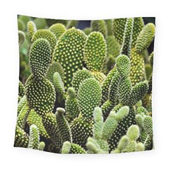 Cactus Flora Flower Nature Floral Square Tapestry (large) by Vaneshop