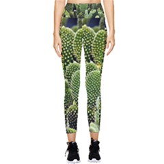 Cactus Flora Flower Nature Floral Pocket Leggings  by Vaneshop