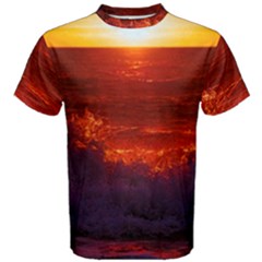 Sea Beach Sunset Sunrise Twilight Men s Cotton Tee by Vaneshop