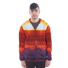 Sea Beach Sunset Sunrise Twilight Men s Hooded Windbreaker by Vaneshop