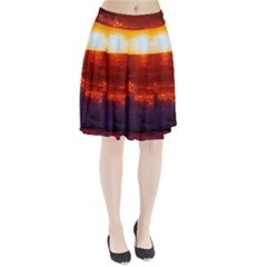 Sea Beach Sunset Sunrise Twilight Pleated Skirt by Vaneshop