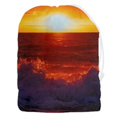 Sea Beach Sunset Sunrise Twilight Drawstring Pouch (3xl) by Vaneshop