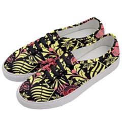 Flower Leaves Floral Flora Nature Women s Classic Low Top Sneakers by Vaneshop