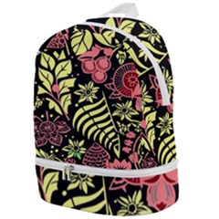 Flower Leaves Floral Flora Nature Zip Bottom Backpack by Vaneshop