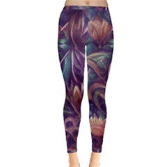 Abstract African Art Pattern Inside Out Leggings by Vaneshop