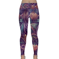 Abstract African Art Pattern Lightweight Velour Classic Yoga Leggings by Vaneshop