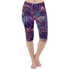 Abstract African Art Pattern Lightweight Velour Cropped Yoga Leggings by Vaneshop