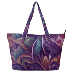 Abstract African Art Pattern Full Print Shoulder Bag by Vaneshop