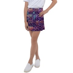 Abstract African Art Pattern Kids  Tennis Skirt by Vaneshop