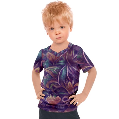 Abstract African Art Pattern Kids  Sports Tee by Vaneshop