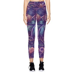 Abstract African Art Pattern Pocket Leggings  by Vaneshop