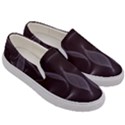 Curve Wave Line Texture Element Men s Canvas Slip Ons View3