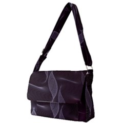 Curve Wave Line Texture Element Full Print Messenger Bag (s) by Vaneshop