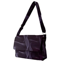 Curve Wave Line Texture Element Full Print Messenger Bag (l) by Vaneshop