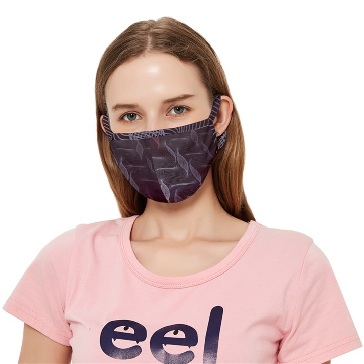 Curve Wave Line Texture Element Crease Cloth Face Mask (Adult)