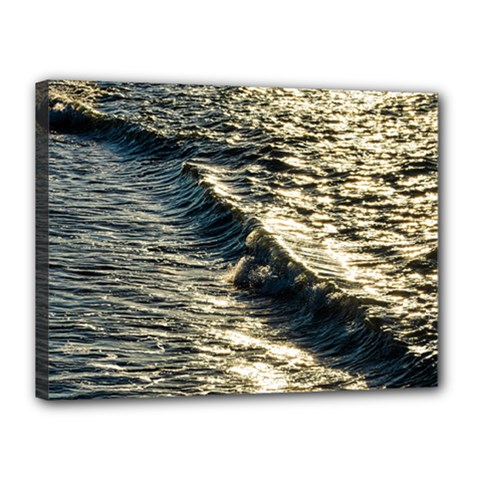 Wave Water Surface Sea Ocean Liquid Canvas 16  X 12  (stretched) by Vaneshop