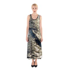 Wave Water Surface Sea Ocean Liquid Sleeveless Maxi Dress by Vaneshop