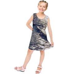 Wave Water Surface Sea Ocean Liquid Kids  Tunic Dress by Vaneshop