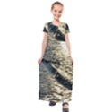 Wave Water Surface Sea Ocean Liquid Kids  Short Sleeve Maxi Dress View1