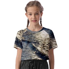 Wave Water Surface Sea Ocean Liquid Kids  Basic Tee