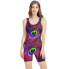 Peacock Feathers Color Plumage Women s Wrestling Singlet by Celenk