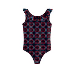 Pattern Design Artistic Decor Kids  Frill Swimsuit by Celenk