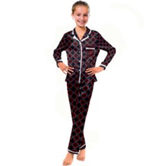 Pattern Design Artistic Decor Kids  Satin Long Sleeve Pajamas Set by Celenk