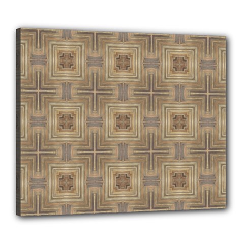 Abstract Wood Design Floor Texture Canvas 24  X 20  (stretched) by Celenk