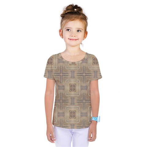 Abstract Wood Design Floor Texture Kids  One Piece Tee by Celenk