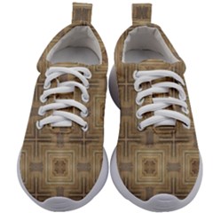 Abstract Wood Design Floor Texture Kids Athletic Shoes by Celenk