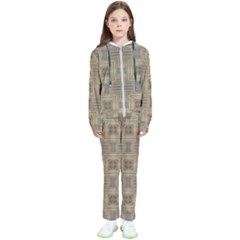 Abstract Wood Design Floor Texture Kids  Tracksuit by Celenk