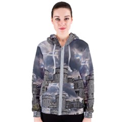 Castle Building Architecture Women s Zipper Hoodie by Celenk